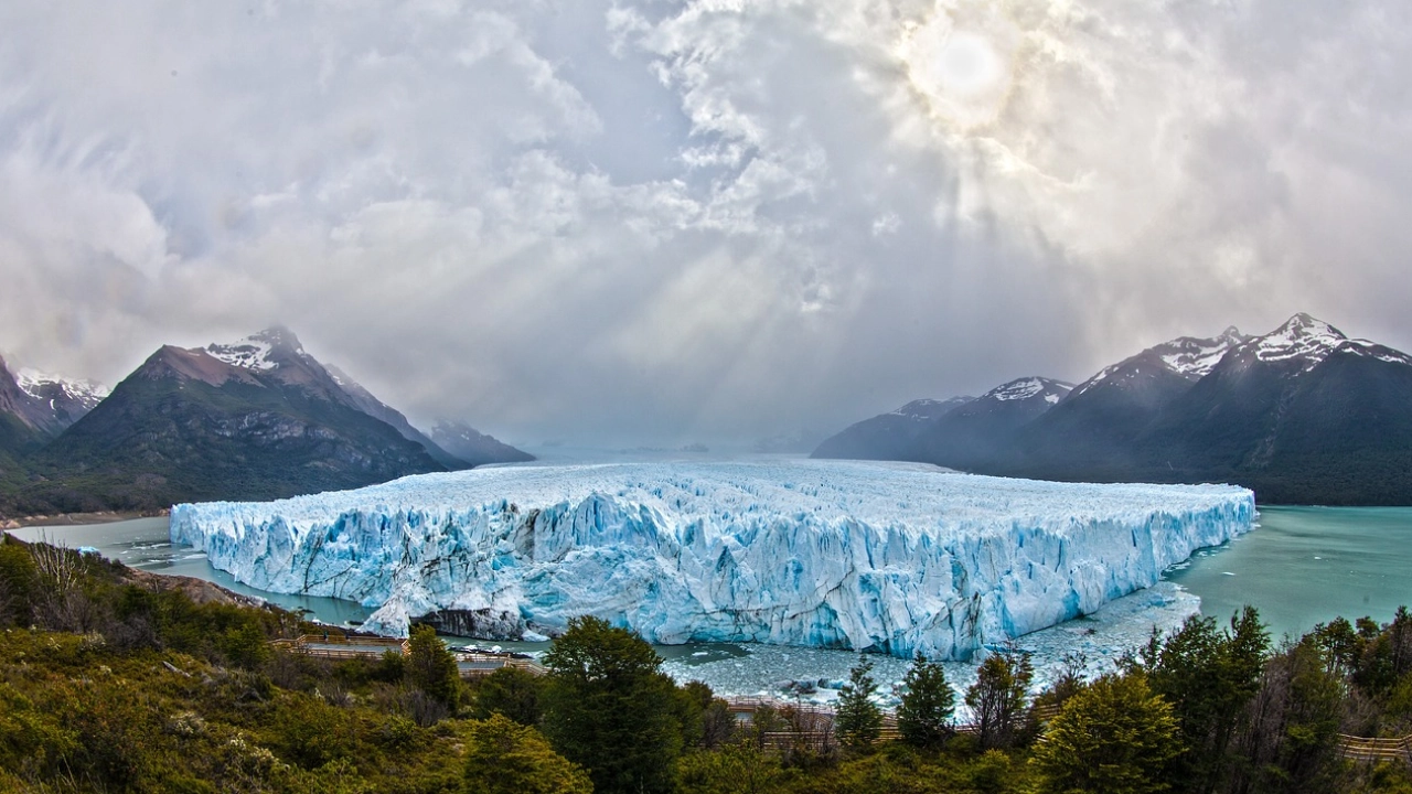 O imponente Glaciar Perito Moreno.